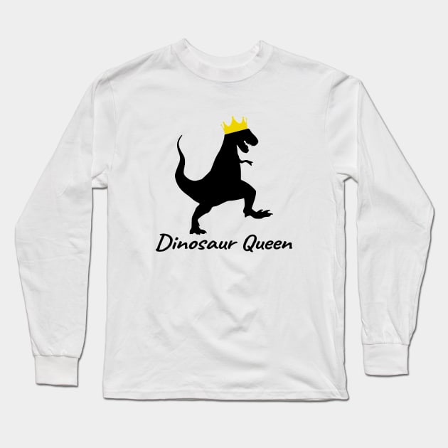 Dinosaur Queen Long Sleeve T-Shirt by LunaMay